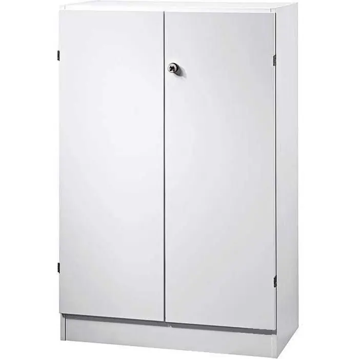 Hammerbacher Aktenschrank N-Serie, aus Holz, abschließbar, 80 x 127 x 42cm (B/H/T), weiß Sonderaktion