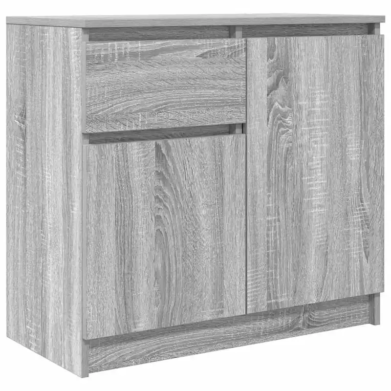 Aktuell vidaXL Sideboard mit Schublade Grau Sonoma 71x35x65 cm Holzwerkstoff