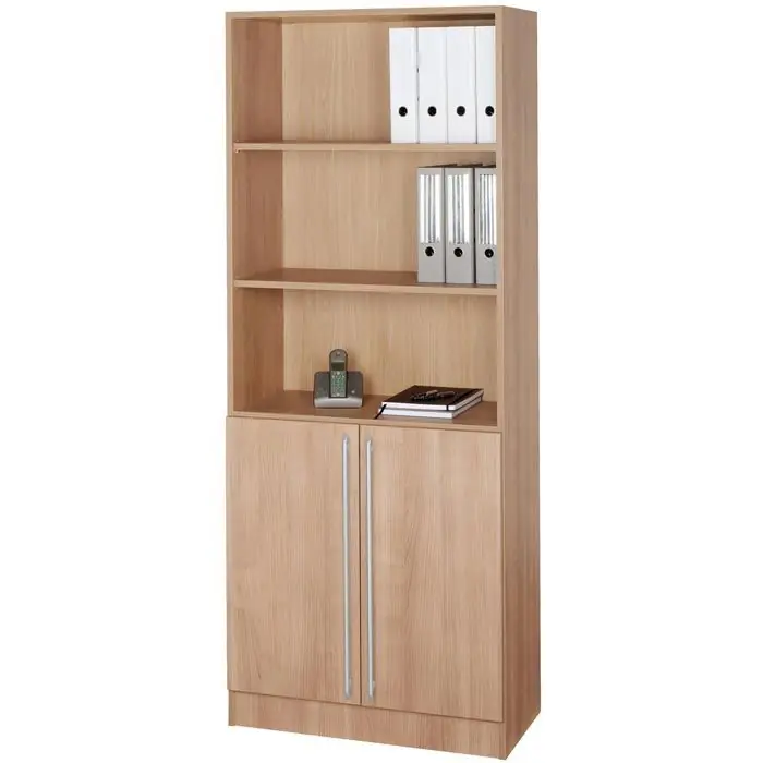 Hammerbacher Kombischrank Solid 7700, nussbaum, mit 2 Drehtüren, (B/H) 80 x 200 cm Schneller Versand