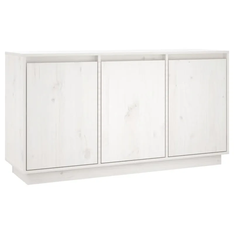 vidaXL Sideboard Weiß 111x34x60 cm Massivholz Kiefer Preisreduziert