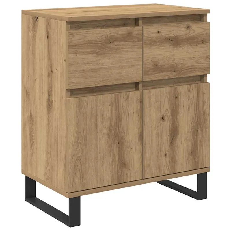 Billig vidaXL Sideboard Artisan-Eiche 60 x 35 x 70 cm Verbundholz und Eisen
