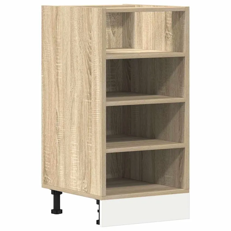 Expressversand vidaXL Unterschrank Riga Sonoma-Eiche 40x44,5x81,5 cm Holzwerkstoff