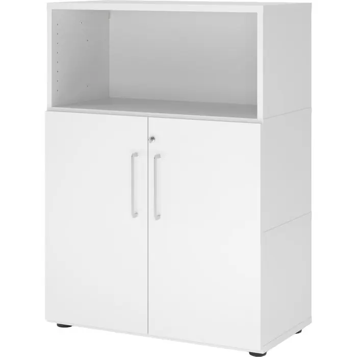 Ausverkauf Hammerbacher Kombischrank FW38T2KG, weiß, abschließbar, mit 2 Drehtüren, (B/H) 80 x 110 cm