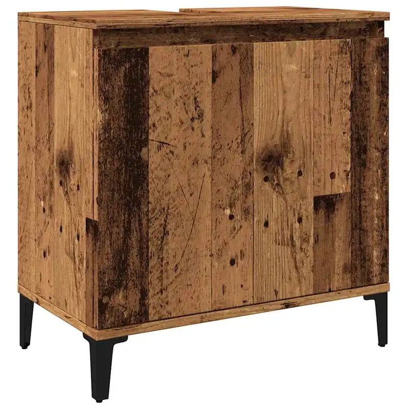 vidaXL Waschbeckenunterschrank Altholz-Optik 58x33x60 cm Holzwerkstoff Jetzt Bestellen
