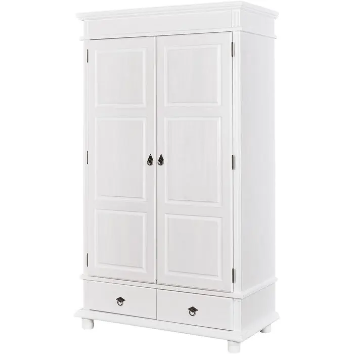 Inter-Link Kleiderschrank Danz, weiß, 2 Drehtüren & Schubladen (BxHxT) 116 x 199 x 57cm Direkt Vom Hersteller