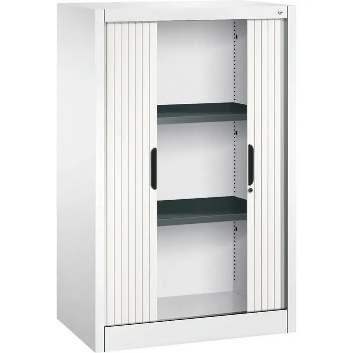 Jetzt Bestellen CP-Möbel Rollladenschrank Omnispace, aus Metall, abschließbar, 80 x 123 x 42 cm (B/H/T), verkehrsweiß, 2 Böden