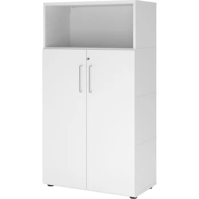 Letzte Chance Hammerbacher Kombischrank FW48T3KG, weiß, abschließbar, mit 2 Drehtüren, (B/H) 80 x 145 cm