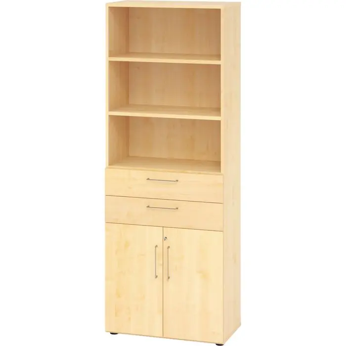 Abverkauf Hammerbacher Kombischrank Serie 9 Advanced, ahorn, mit 4 Schubladen, (BxH) 80 x 215,6 cm