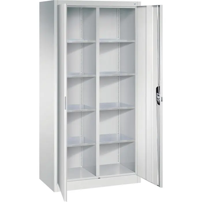 Highlight CP-Möbel Werkzeugschrank 8921-311, aus Metall, lichtgrau, mit 8 Fachböden, abschließbar, 93 x 195 x 50 cm
