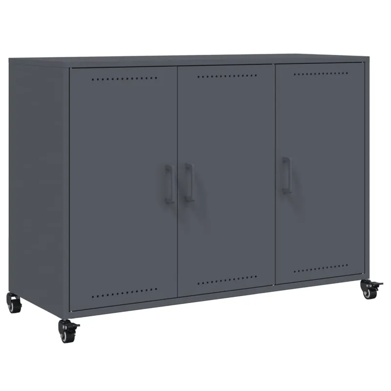 Echt vidaXL Sideboard Anthrazit 100,5x39x72 cm Stahl