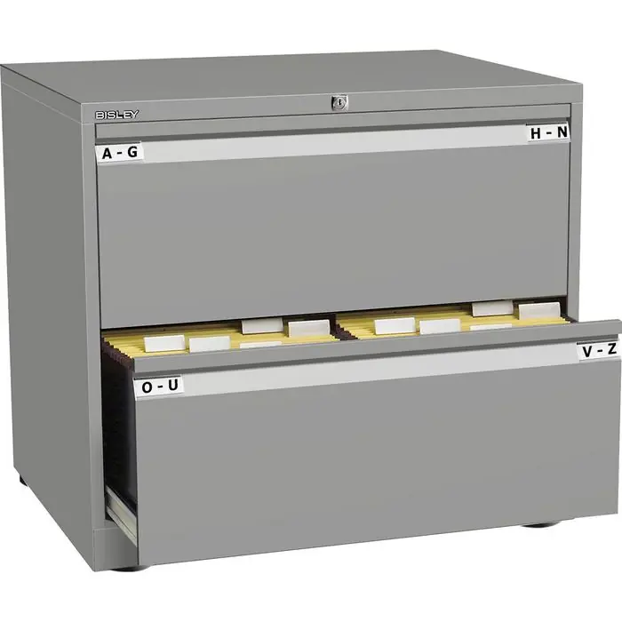 Bisley Hängeregisterschrank Essentials YESF0807, 2-bahnig, 2 Schübe, silber Aktuell