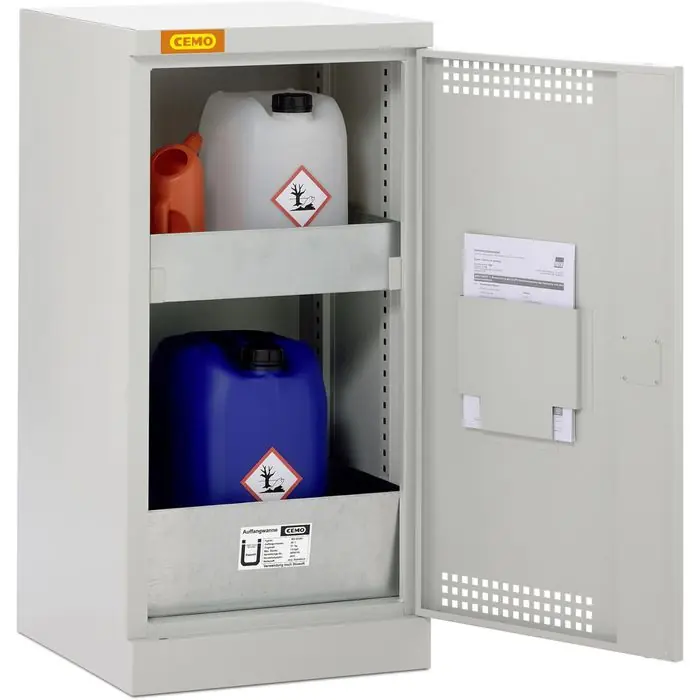 CEMO Umweltschrank 5/10, 10999, lichtgrau, 50 x 100 x 50cm, 2 Wannenböden Bestseller