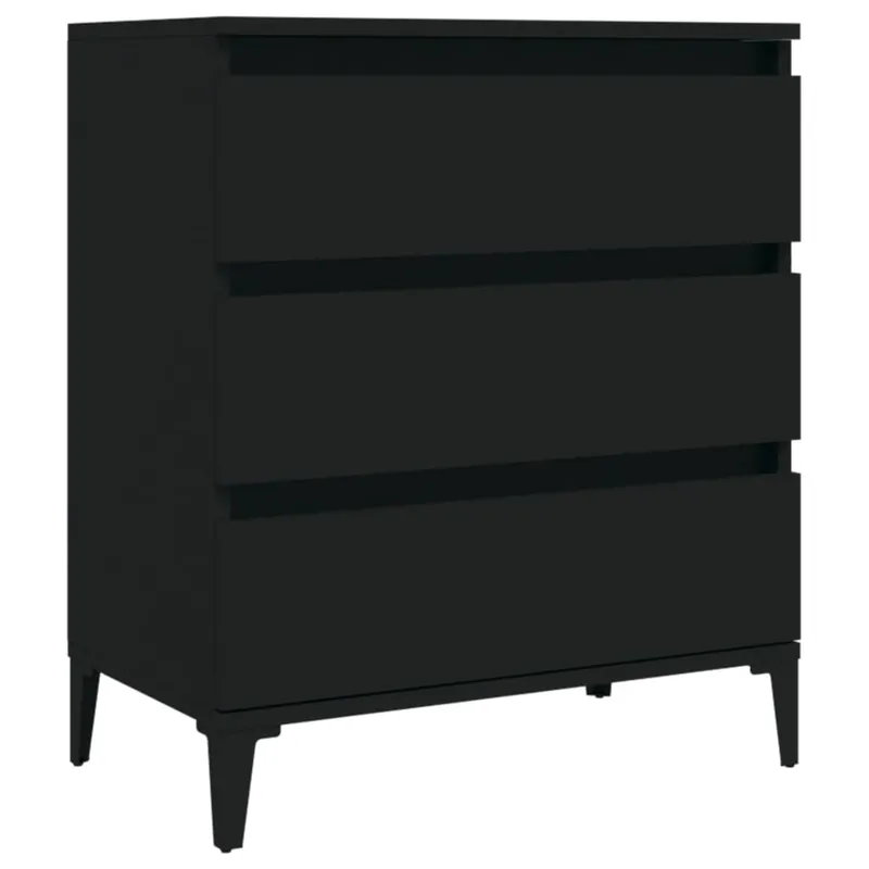 vidaXL Sideboard Schwarz 60x35x70 cm Holzwerkstoff Top-Preis