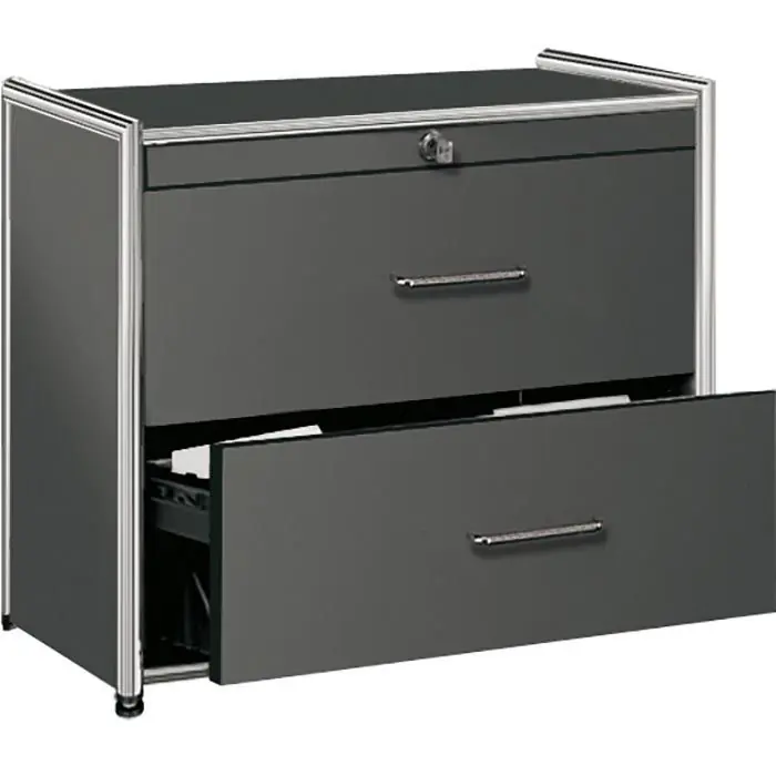 Kerkmann Hängeregisterschrank Artline, 7490, Holz, 2-bahnig, 2 Schübe, anthrazit Kracherpreis