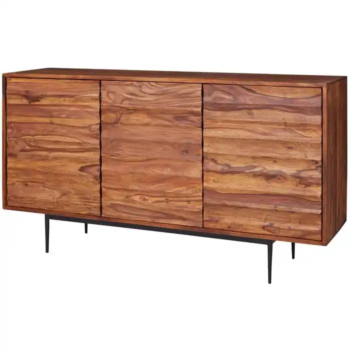 Wohnling Sideboard WL5.635, sheesham, mit Türen, 150 x 81cm, Massivholz Jetzt Kaufen