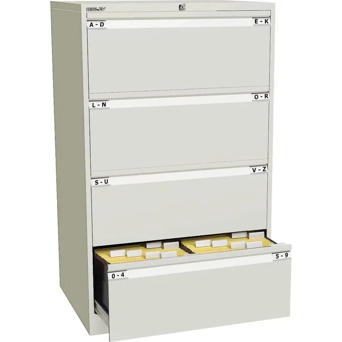 Direkt Vom Hersteller Bisley Hängeregisterschrank DF4-625, 2-bahnig, 4 Schübe, reinweiß