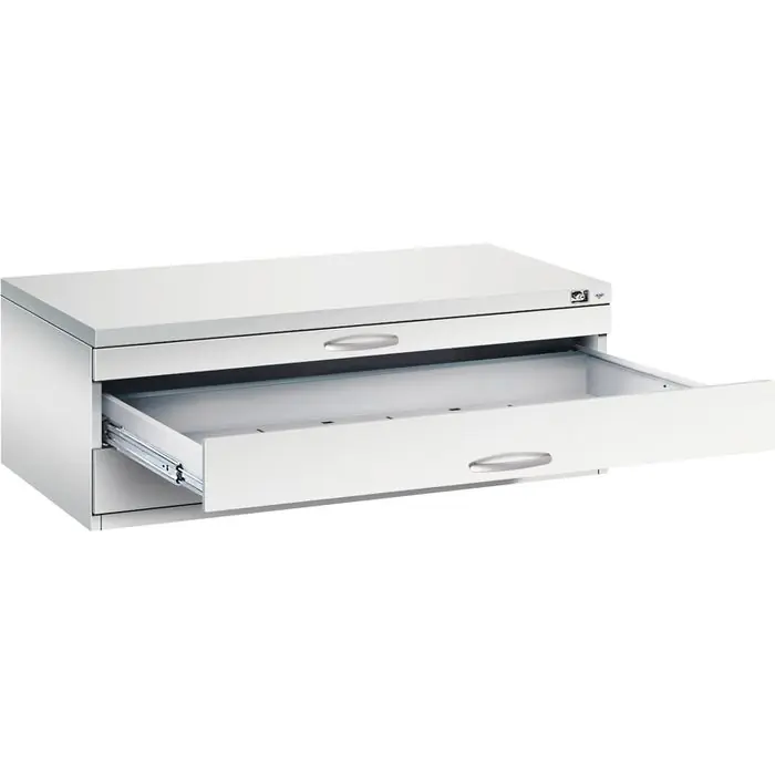 Sonderaktion CP-Möbel Planschrank Serie 7100-100, DIN A1, 3 Schübe, 110 x 42 x 76,5 cm, lichtgrau
