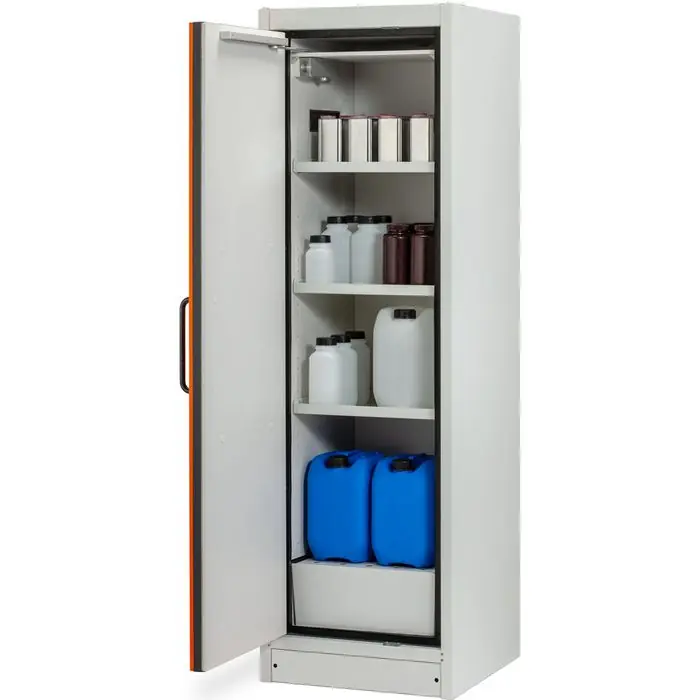 Nur Heute CEMO Gefahrstoffschrank PROline 6/20, 11911, mit 3 Fachböden, Feuerwiderstand Typ 90, orange, (B/H/T) 60 x 195 x 60cm