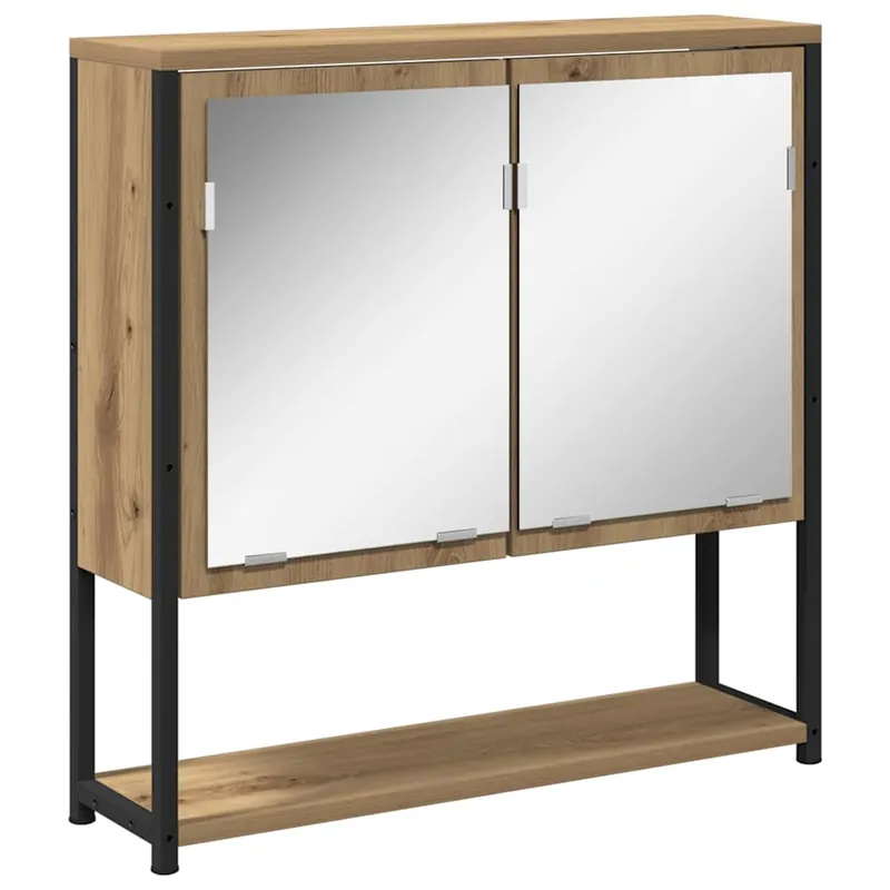 vidaXL Spiegelschrank Artisan-Eiche 60 x 16 x 60 cm Holzwerkstoff Letzte Chance