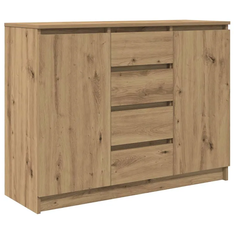 Direktkauf vidaXL Sideboard mit Schubladen Artisan-Eiche 100,5x35x76 cm