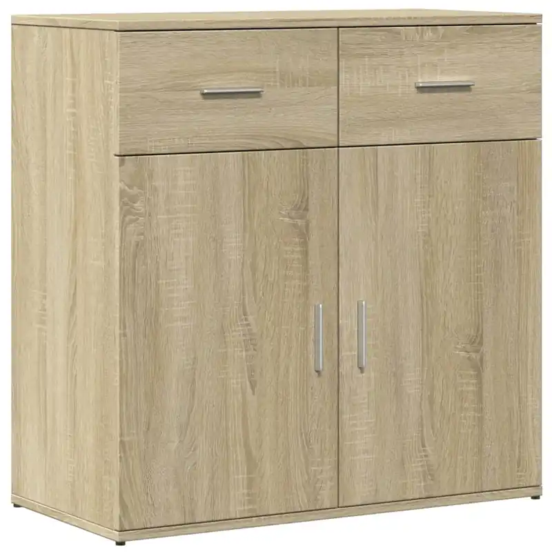 vidaXL Sideboard Sonoma-Eiche 79x38x80 cm Holzwerkstoff Sonderangebot