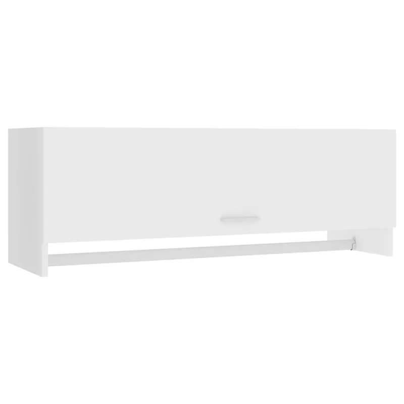 Günstig vidaXL Kleiderschrank Weiß 100x32,5x35 cm Holzwerkstoff