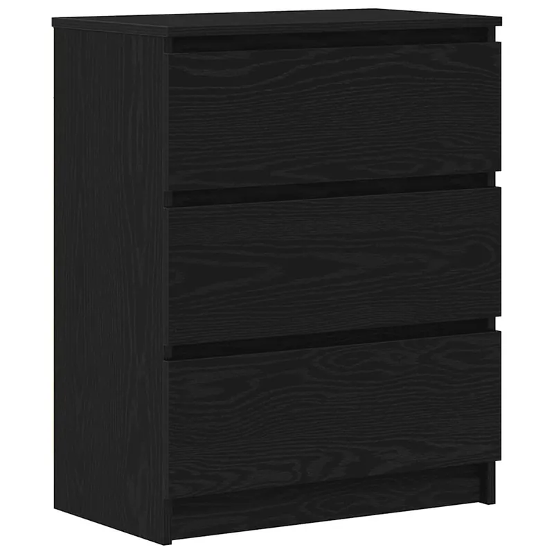 Garantierte Lieferung vidaXL Sideboard Schwarz Eichen-Optik 60x35x76 cm Holzwerkstoff