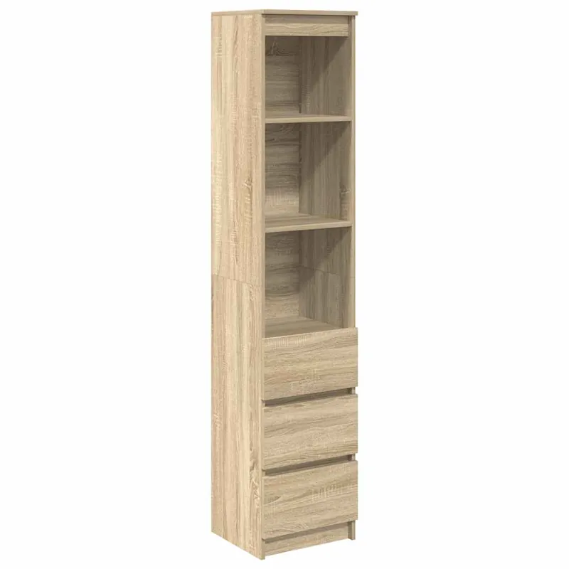 Billig vidaXL Highboard Sonoma-Eiche 37,5x35x180 cm Holzwerkstoff