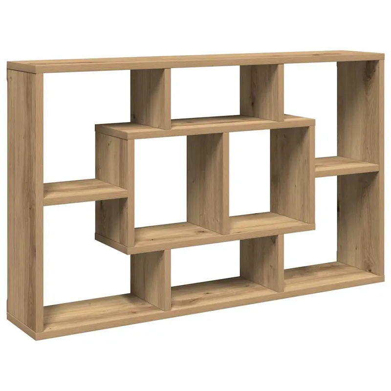 vidaXL Wandregal Artisan-Eiche 85 x 16 x 52,5 cm Holzwerkstoff Nur Heute