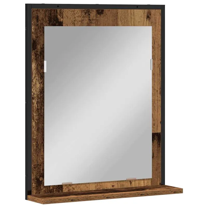 vidaXL Spiegel Altholz 50 x 12 x 60 cm Glas und engineered Holz Sale