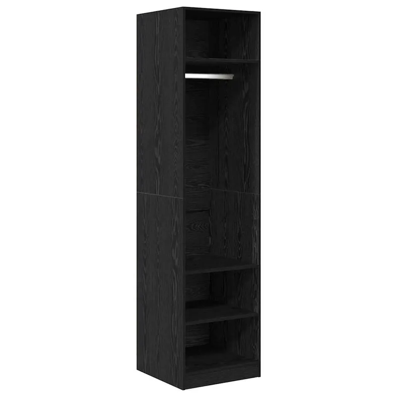 Direkt Vom Hersteller vidaXL Kleiderschrank mit Regal Schwarz Eichen-Optik 50 x 50 x 200 cm