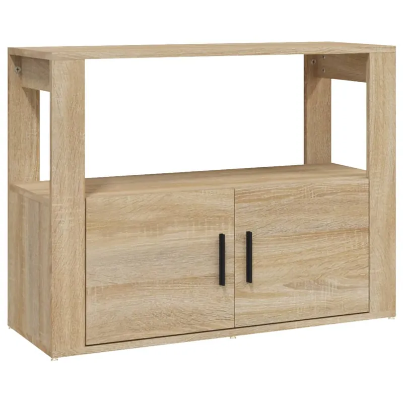 Billig vidaXL Sideboard Sonoma-Eiche 80x30x60 cm Holzwerkstoff