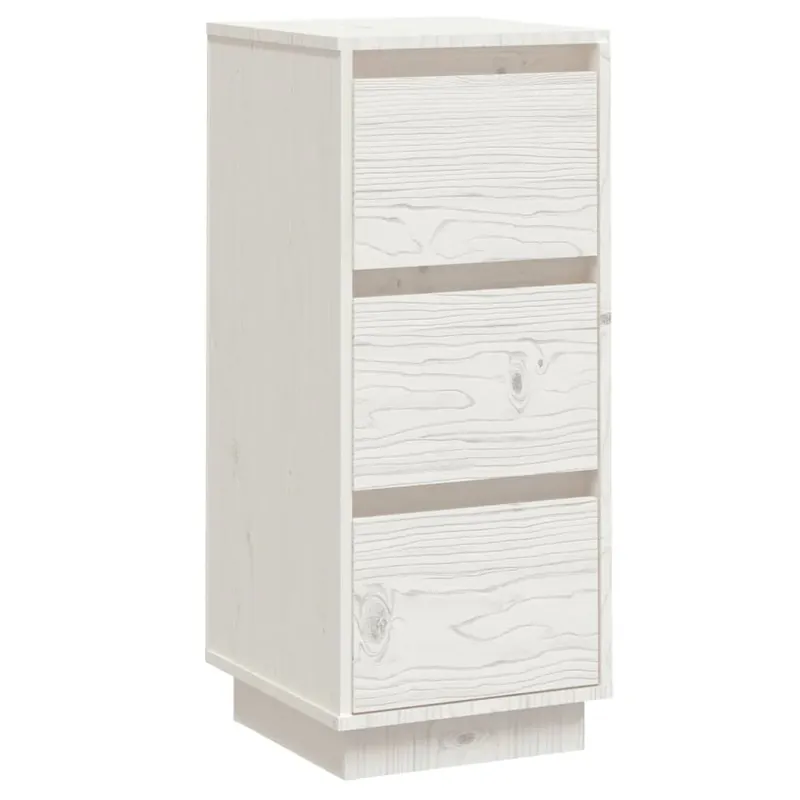 vidaXL Sideboard Weiß 32x34x75 cm Massivholz Kiefer Preisreduziert