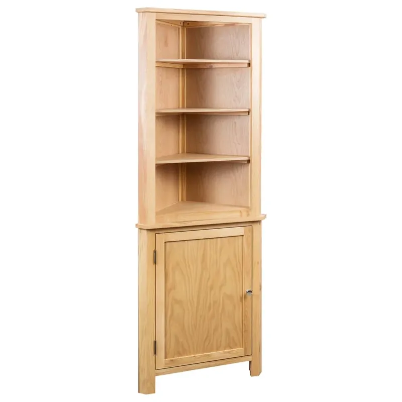 Heißes Angebot vidaXL Eckschrank 59x36x180 cm Massivholz Eiche
