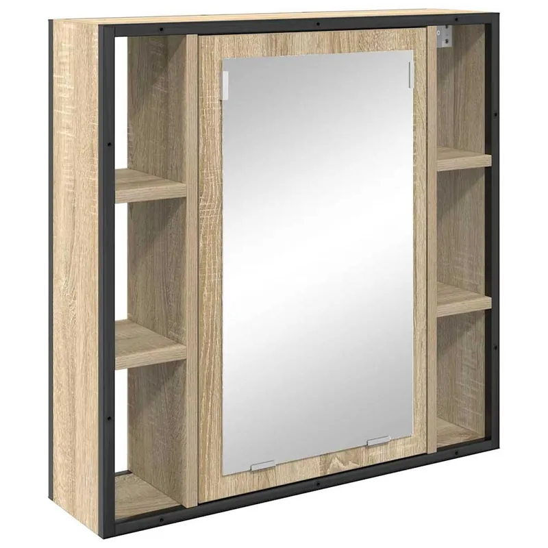 vidaXL Spiegelschrank Sonoma-Eiche 60 x 16 x 60 cm Holzwerkstoff Neue Kollektion
