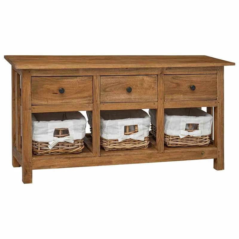 Heißes Angebot vidaXL Sideboard Massives Mahagoniholz 100x30x50 cm