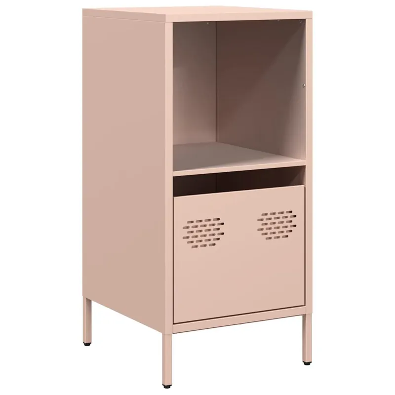 vidaXL Sideboard Rosa 35x39x73,5 cm Kaltgewalzter Stahl Highlight