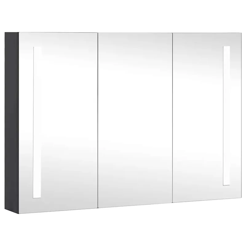 Garantierte Lieferung vidaXL LED-Spiegelschrank fürs Bad 89x14x62 cm