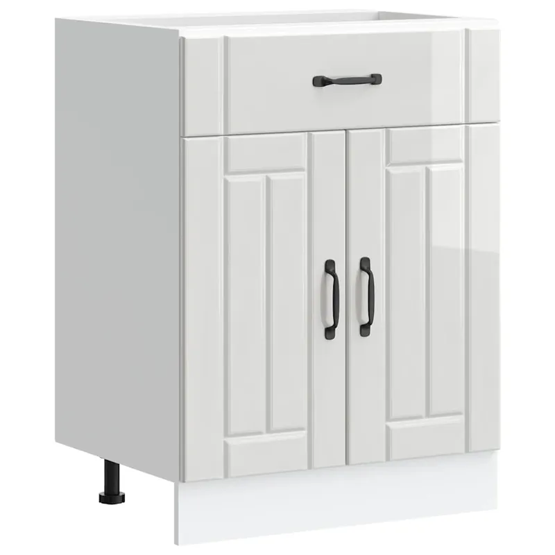 Ausverkauf vidaXL Küchen-Unterschrank Lucca Hochglanz-Weiß Holzwerkstoff