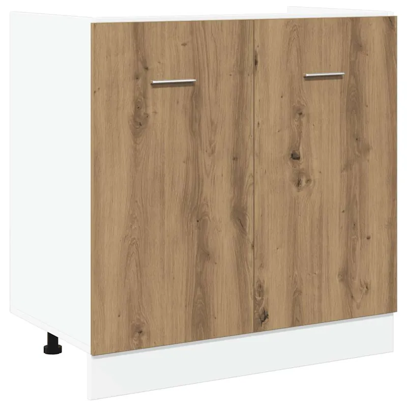 Bestseller vidaXL Spülenunterschrank Lyon Artisan-Eiche 80x46x81,5 cm Holzwerkstoff