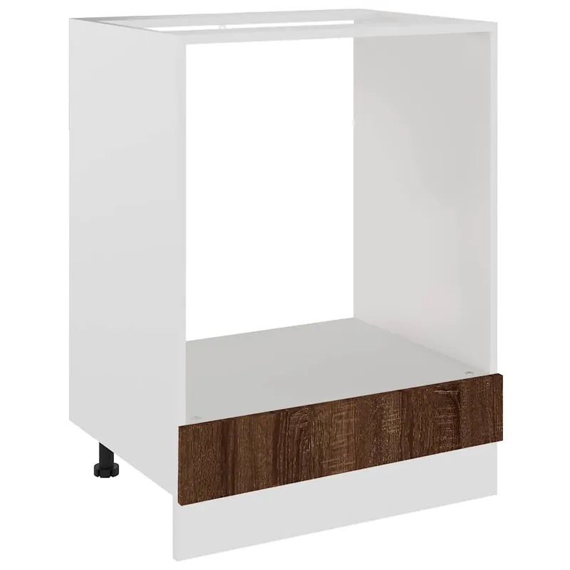 Direkt Vom Hersteller vidaXL Herdumbauschrank Lyon Braun Eichen-Optik 60x46x81,5 cm Holzwerkstoff