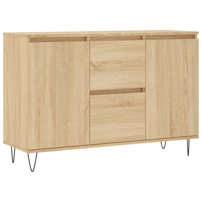 Direkt Vom Hersteller vidaXL Sideboard Sonoma-Eiche 101,5x35x70 cm Holzwerkstoff
