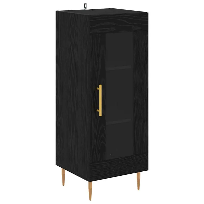 vidaXL Sideboard Schwarz Eichen-Optik 34 x 34,5 x 90 cm Holzwerkstoff Bestseller