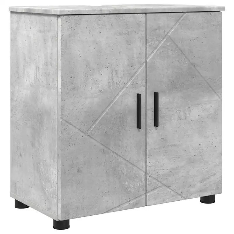 Heißes Angebot vidaXL Badezimmerschrank mit Speicher Beton Grau 61 x 35 x 64 cm