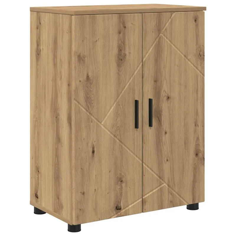 Bestseller vidaXL Badezimmerschrank mit Speicher Artisan-Eiche 60 x 35 x 80 cm