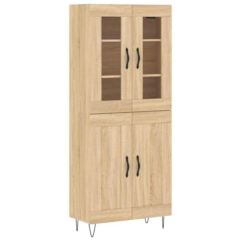 Aktuell vidaXL Highboard Sonoma-Eiche 69,5x34x180 cm Holzwerkstoff