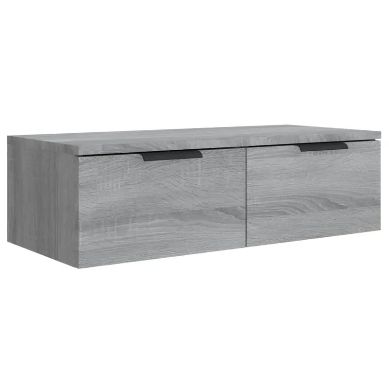 vidaXL Wandschrank Grau Sonoma 68x30x20 cm Holzwerkstoff Schnäppchen