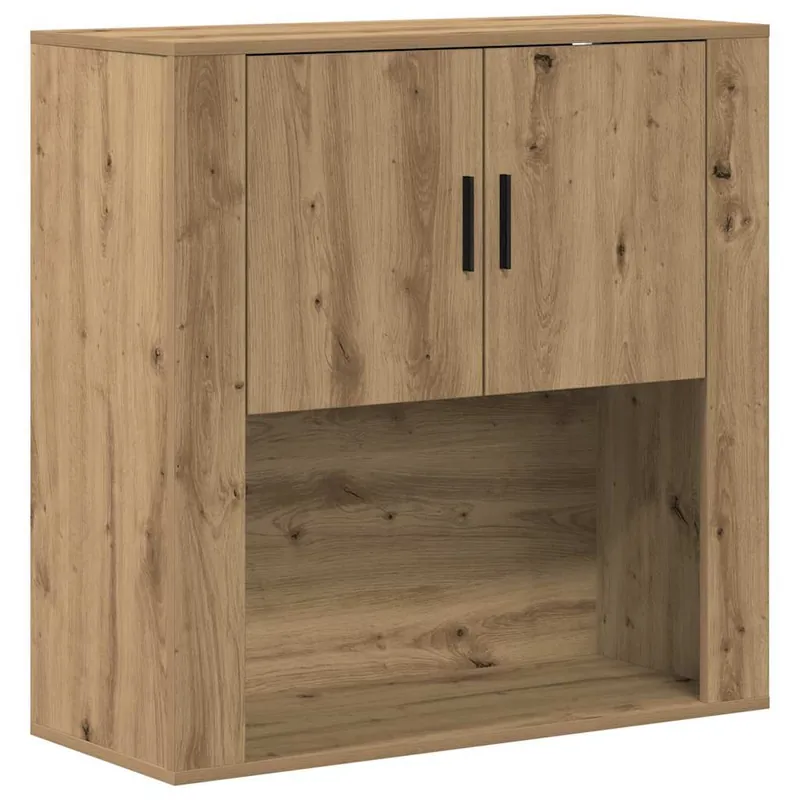 vidaXL Wandschrank mit Tür Artisan-Eiche 80 x 33 x 80 cm Holzwerkstoff Abverkauf