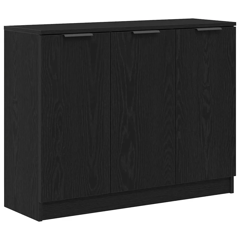 vidaXL Sideboard Schwarz Eichen-Optik 90,5 x 30 x 70 cm Holzwerkstoff Sale