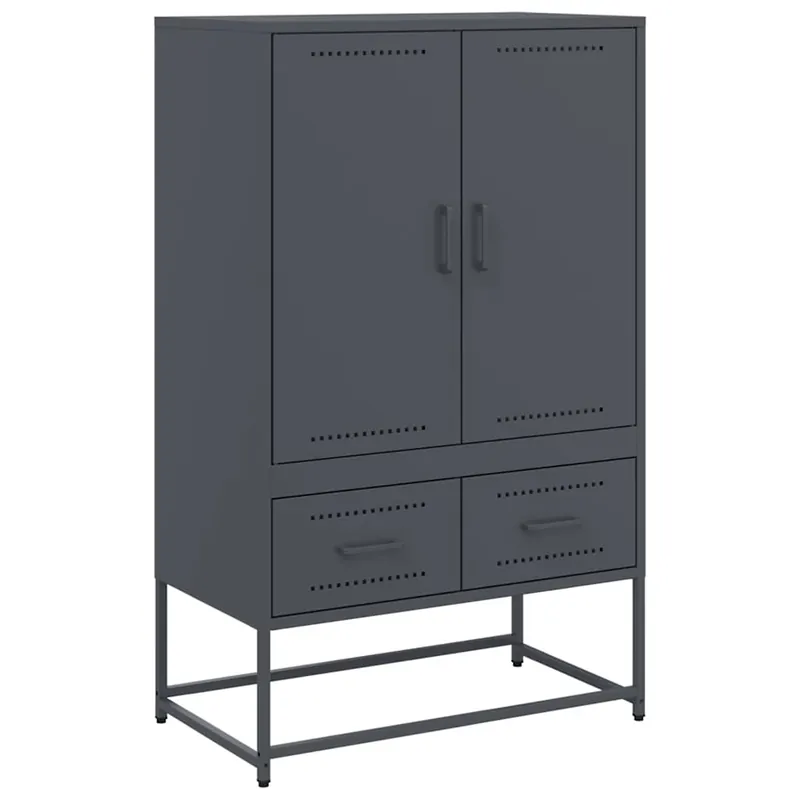 Highlight vidaXL Highboard Anthrazit 68x39x111,5 cm Stahl